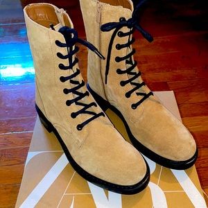 Zara Suede leather boots size 38
